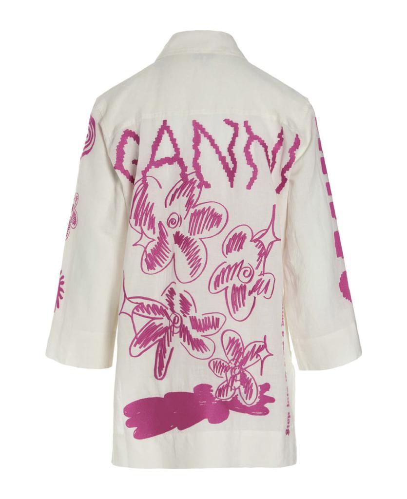 商品Ganni|Embroidery Shirt Dress,价格¥1023,第5张图片详细描述