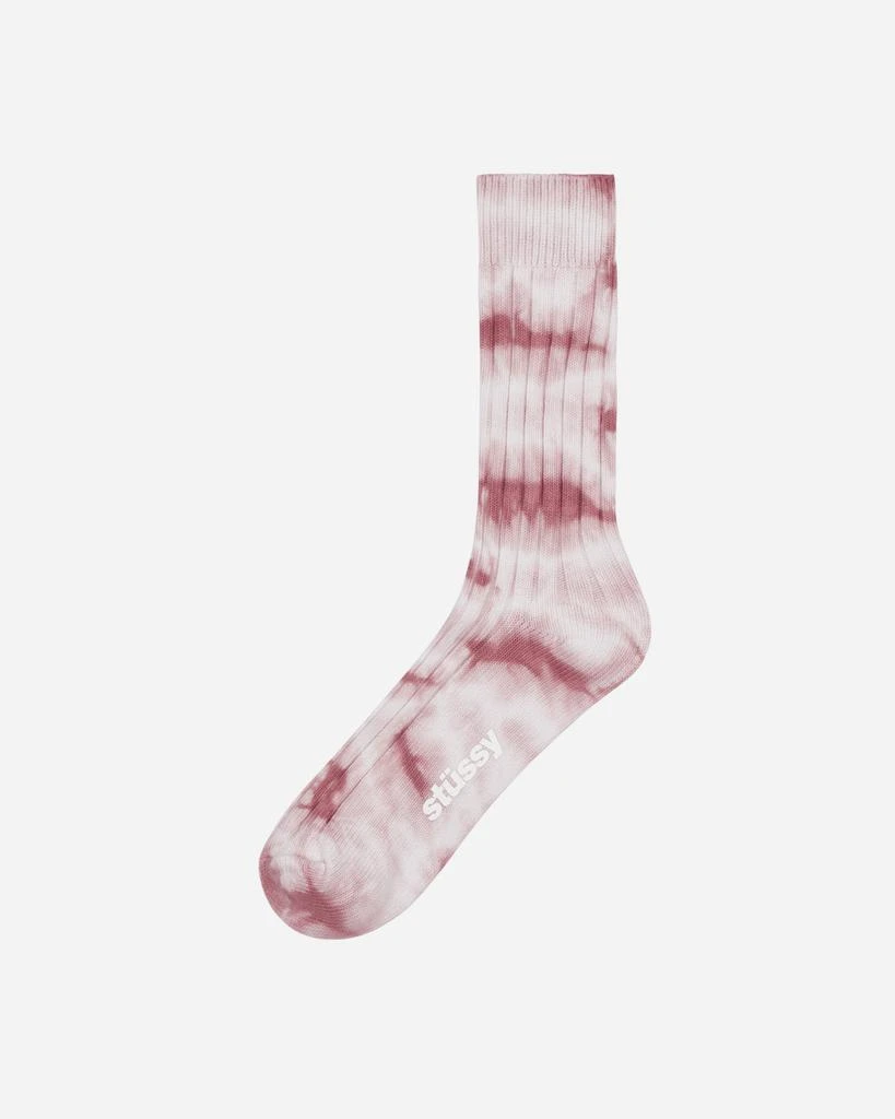 商品STUSSY|Dyed Ribbed Crew Socks Red,价格¥62,第2张图片详细描述