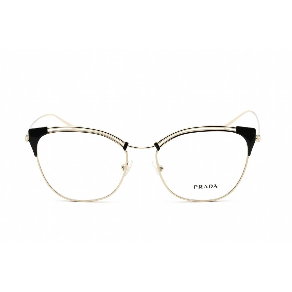 商品Prada|Prada Men's Eyeglasses - Clear Lens Cat Eye Shape Grey Metal Frame | PR62UV YEE1O1,价格¥1261,第2张图片详细描述