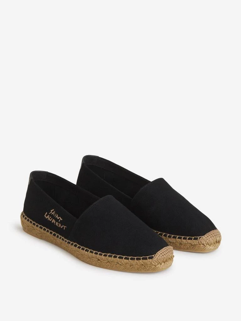 商品Yves Saint Laurent|Saint Laurent Embroidered Canvas Espadrilles,价格¥4019,第2张图片详细描述