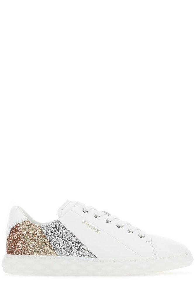 Jimmy Choo Glitter Embellished Low-Top Sneakers商品第1张图片规格展示