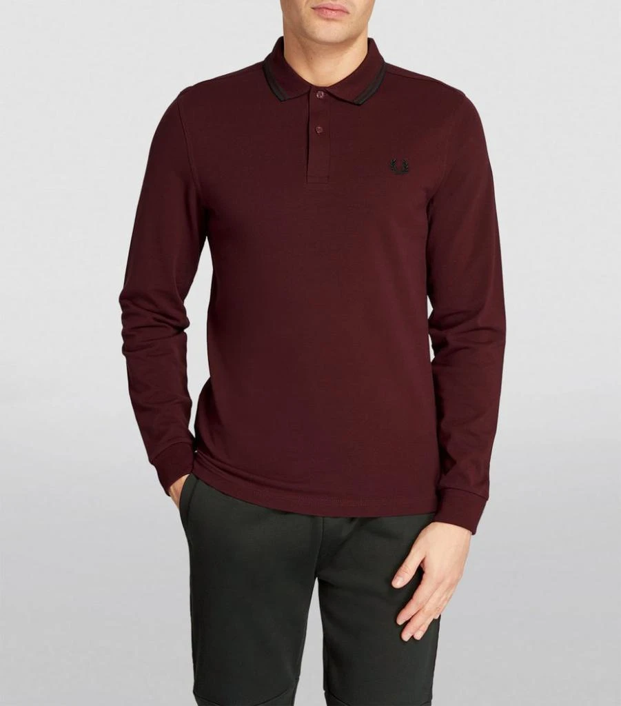 商品Fred Perry|Long-Sleeved Twin Tipped Polo Shirt,价格¥587,第3张图片详细描述