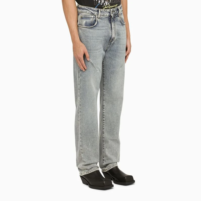 商品Represent|Light blue cotton denim jeans,价格¥760,第3张图片详细描述