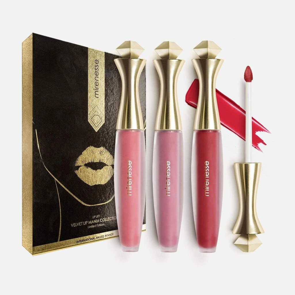 商品Mirenesse|I'm Not Naked Velvet Kiss Liquid Lip Kit -3pce Full Size,价格¥350,第1张图片