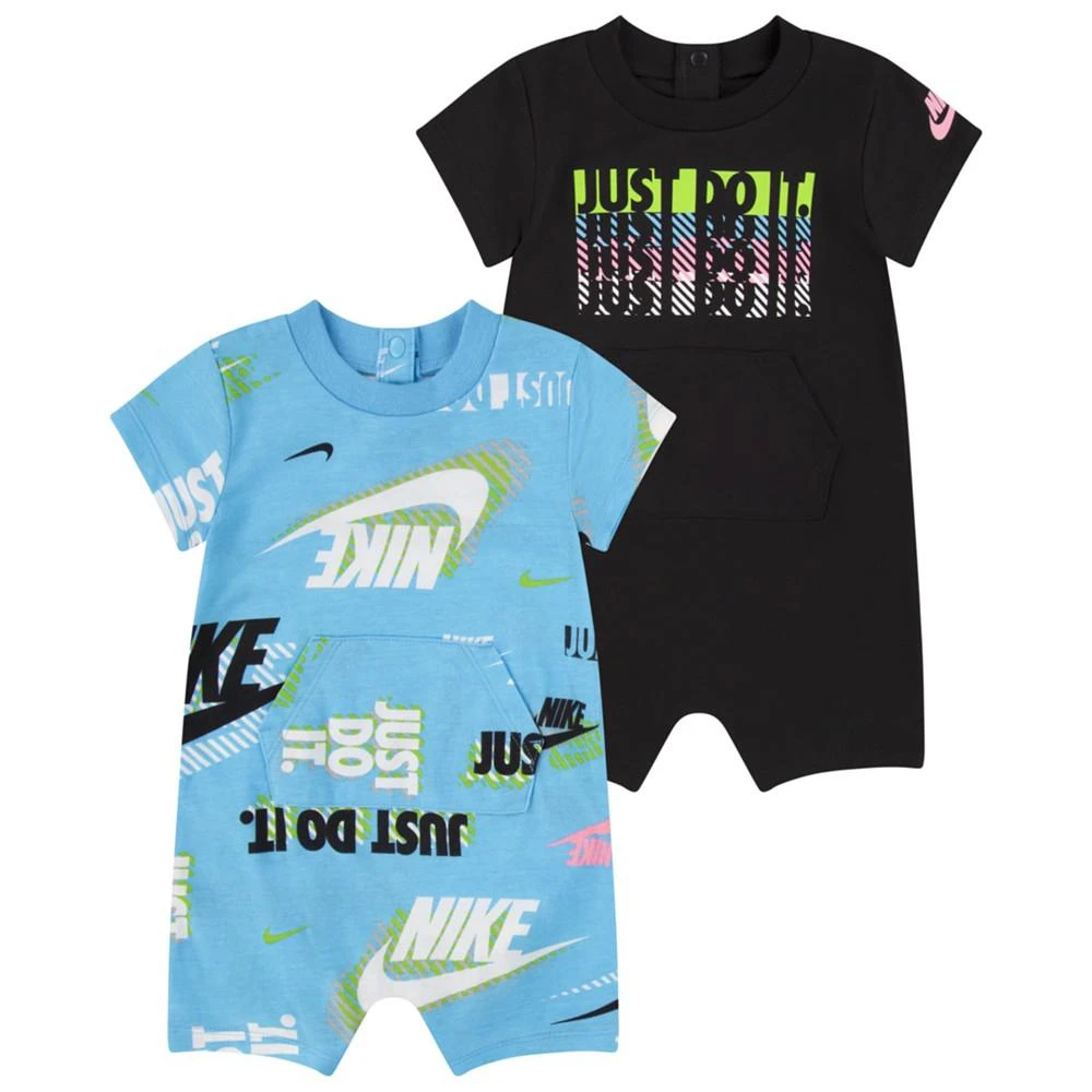 商品NIKE|Baby Boys Active Joy Printed Rompers, Pack of 2,价格¥215,第1张图片