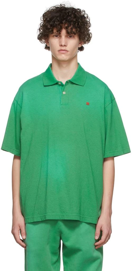 商品Acne Studios|Green Cotton Polo,价格¥703,第1张图片