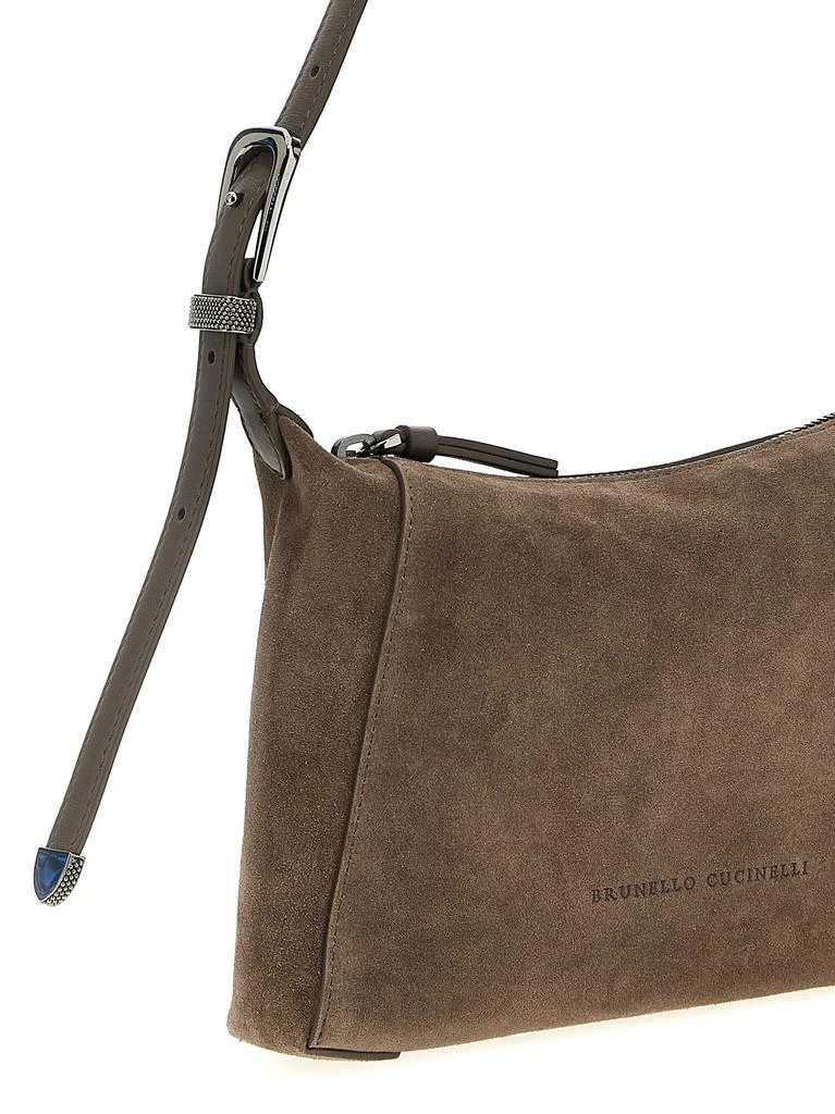 商品Brunello Cucinelli|Shoulder Bc Duo Shoulder Bags Brown,价格¥11358,第3张图片详细描述