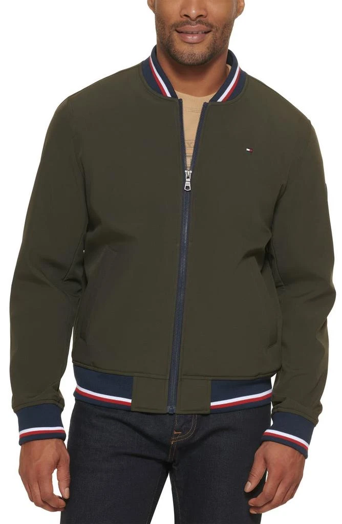 商品Tommy Hilfiger|Soft Shell Varsity Bomber Jacket,价格¥515,第1张图片