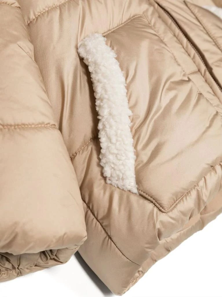 商品IL GUFO|Beige Down Jacket With Shearling Trim,价格¥2653,第3张图片详细描述