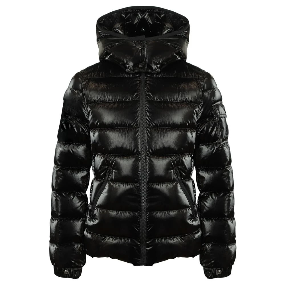 商品Moncler|Black Shiny Bady Hooded Down Jacket,价格¥6036,第1张图片