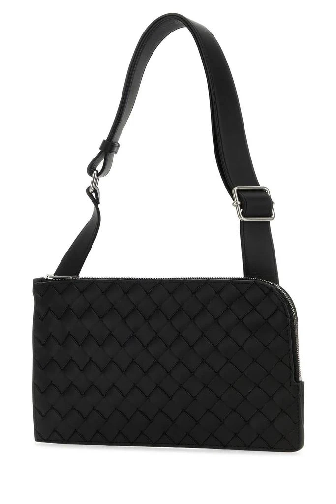 商品Bottega Veneta|Bottega Veneta Black Leather Belt Bag - Men,价格¥12194,第2张图片详细描述