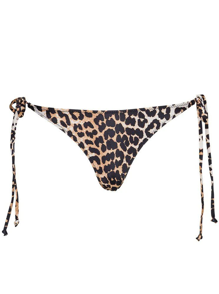 商品Ganni|Ganni Leopard Print Bikini Bottoms,价格¥511,第1张图片