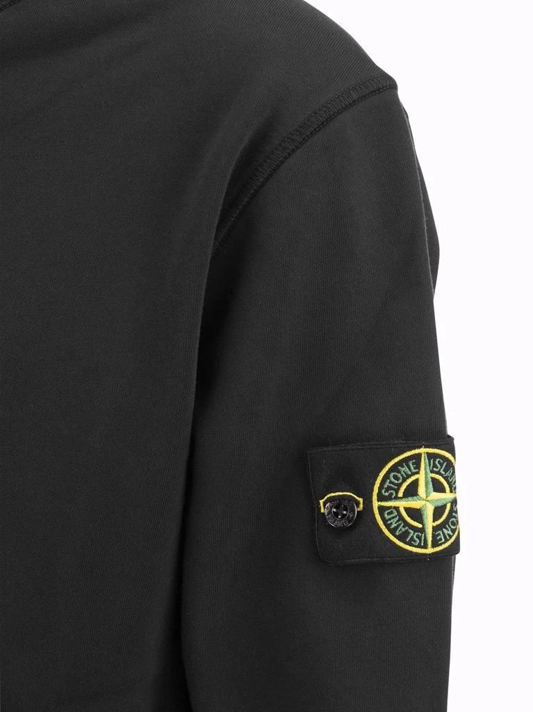 商品Stone Island|Stone Island Logo Patch Zipped Drawstring Hoodie,价格¥2034,第4张图片详细描述