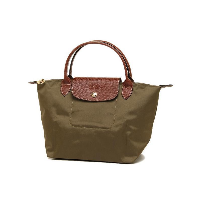 商品[国内直发] Longchamp|珑骧 LONGCHAMP 奢侈品 女士LE PLIAGE系列中号黑色织物短柄可折叠手提包饺子包 1623 089 001,价格¥509,第2张图片详细描述