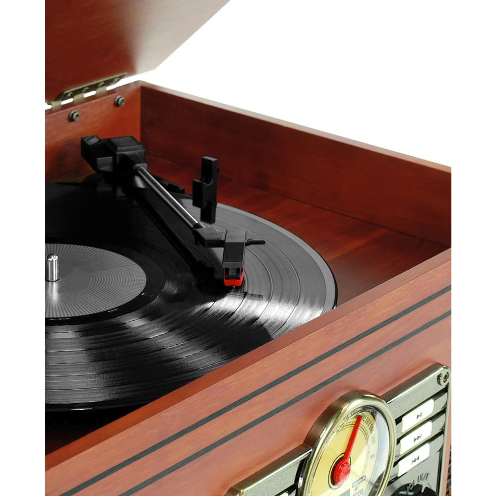 商品Innovative Technology|美国Victrola 六合一怀旧黑胶唱片机 蓝牙 CD 收音机,价格¥1030,第2张图片详细描述
