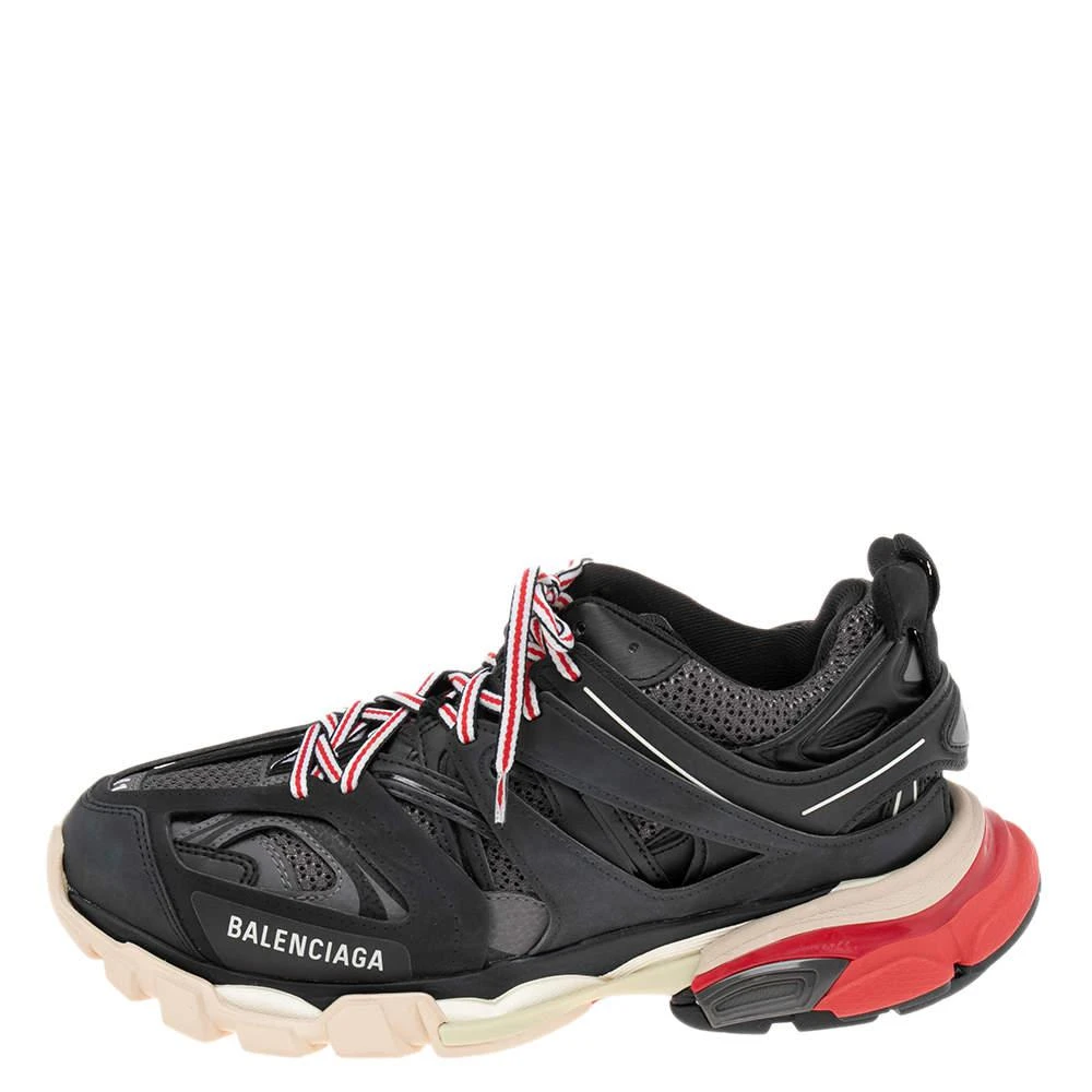 商品Balenciaga|Balenciaga Black Leather And Mesh Track Sneakers Size 41,价格¥4251,第2张图片详细描述