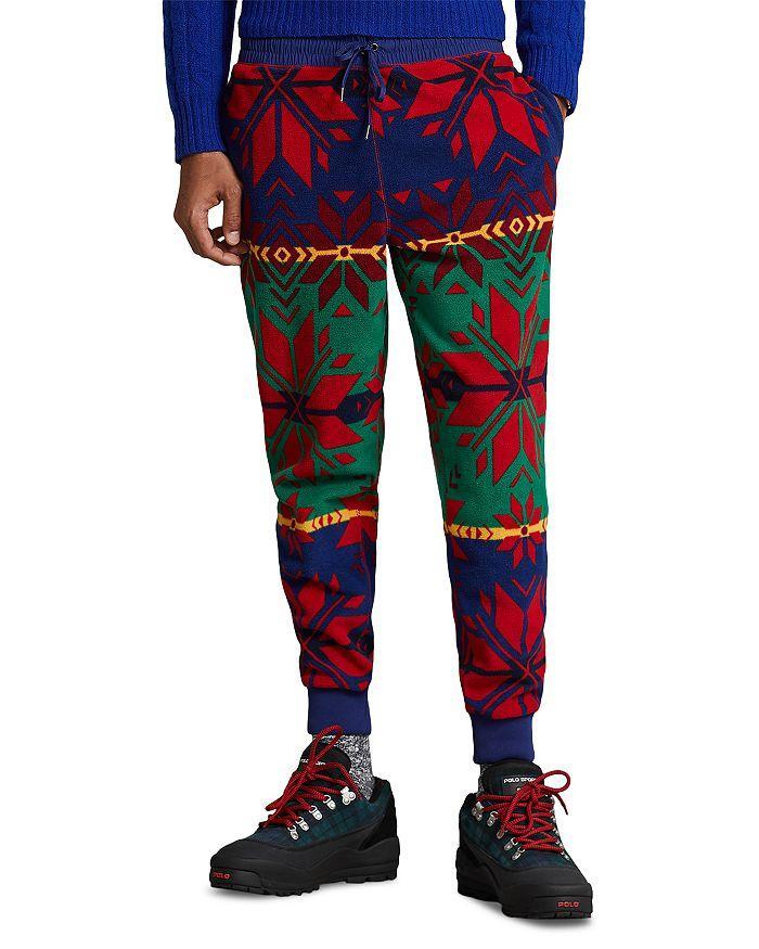 商品Ralph Lauren|Geometric Print Fleece Jogger Pants,价格¥1339,第3张图片详细描述