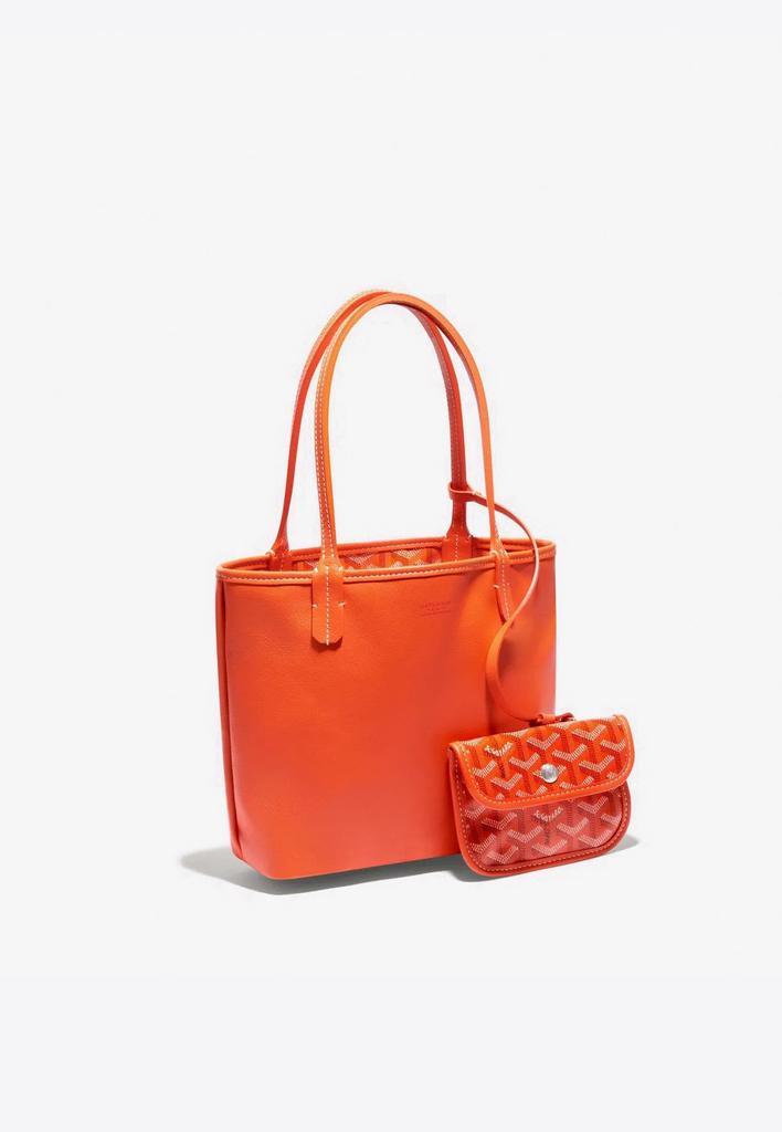 商品Goyard|Anjou Mini Tote Bag in Chevroches Calfskin and Goyardine Canvas,价格¥29744,第4张图片详细描述