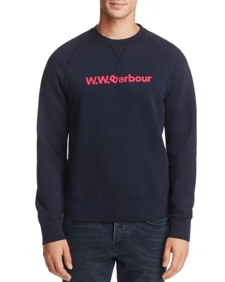 商品Barbour|Barbour x Wood Wood Ornsay Crewneck Sweatshirt - 100% Exclusive,价格¥959,第1张图片