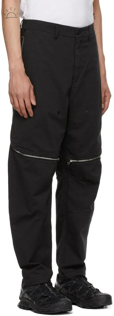 商品Stone Island|Black Zip Vent Trousers,价格¥3453,第2张图片详细描述