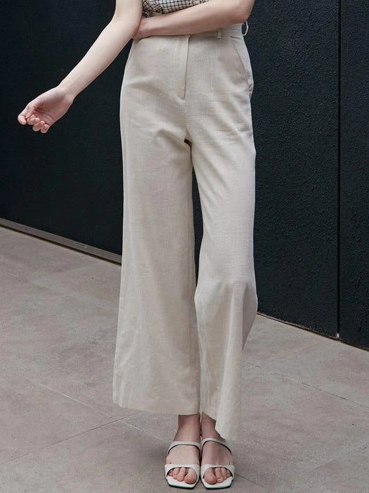 商品JOORTI|J732 Linen Wide Pants,价格¥612,第1张图片