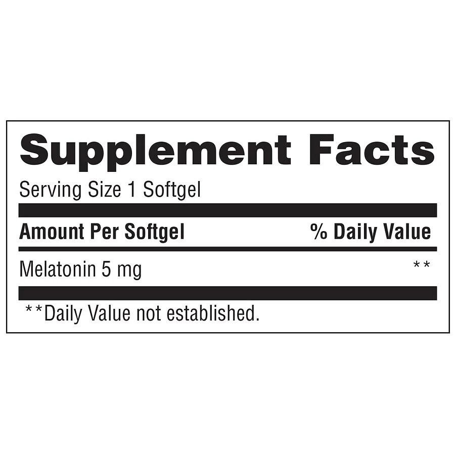 商品Walgreens|Melatonin Softgel 5mg,价格¥158,第4张图片详细描述