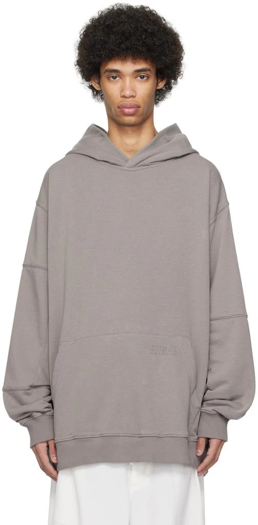 商品MM6|Taupe Oversized Hoodie,价格¥3906,第1张图片