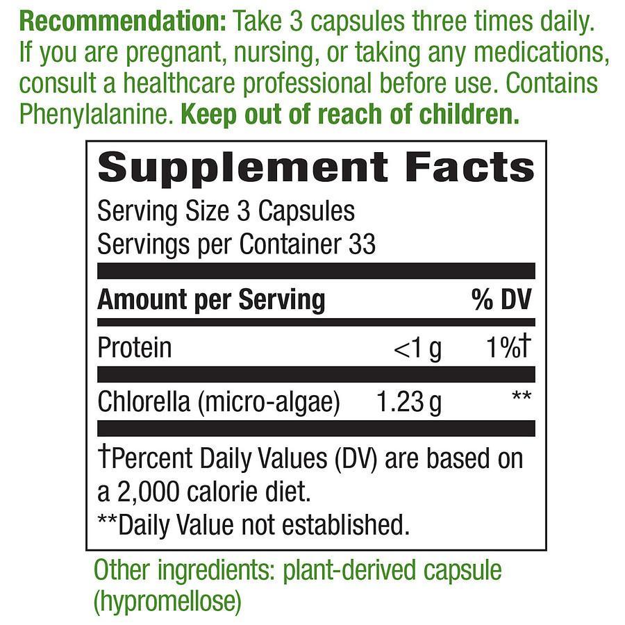 商品Nature's Way|Chlorella Micro-Algae 410 mg, Capsules,价格¥144,第5张图片详细描述