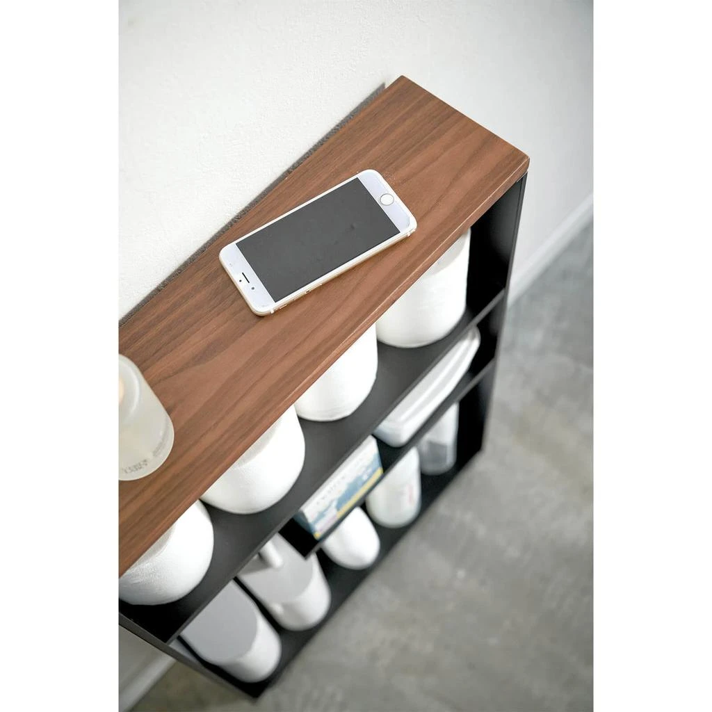 Yamazaki Tower Semi Closed Storage Cart - Black 商品