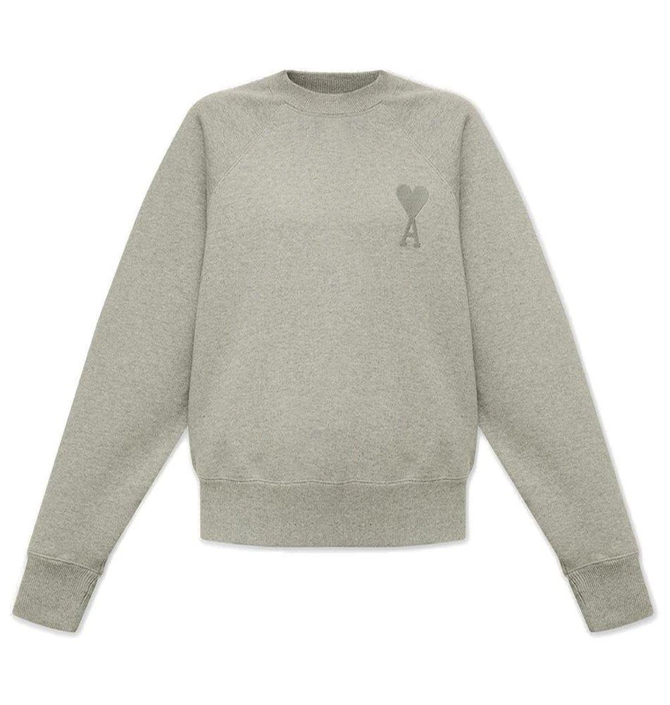 商品AMI|AMI Logo Embroidered Crewneck Sweatshirt,价格¥1633,第1张图片