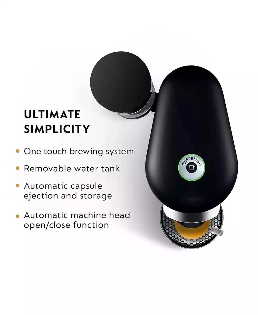 商品Nespresso|Vertuo Plus Deluxe Coffee and Espresso Machine by Breville, Black with Aeroccino Milk Frother,价格¥1888,第5张图片详细描述