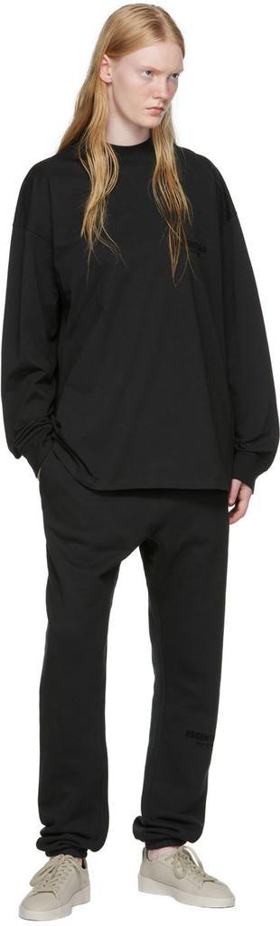 商品Essentials|Black Cotton Long Sleeve T-Shirt,价格¥414,第6张图片详细描述