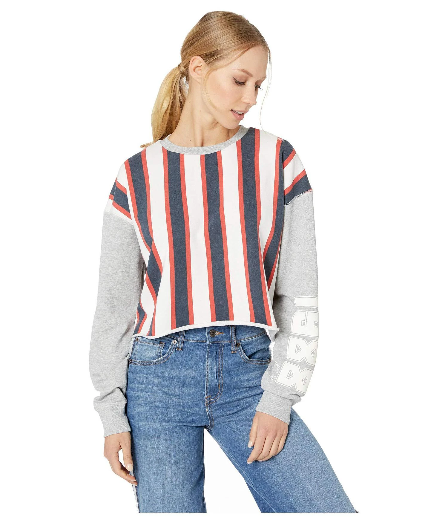 商品Juicy Couture|1988 Juicy Logo Stripe Terry Pullover,价格¥127,第1张图片