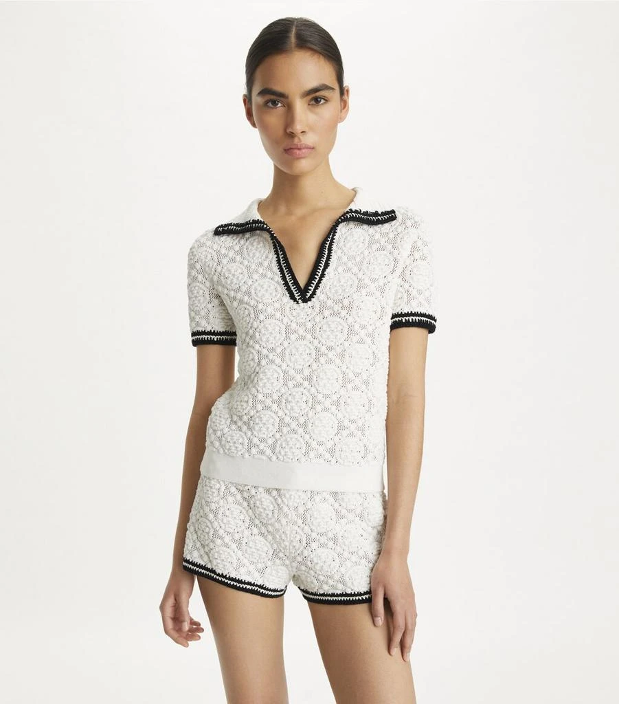 商品Tory Burch|Pointelle Knitted Shorts,价格¥1648,第5张图片详细描述