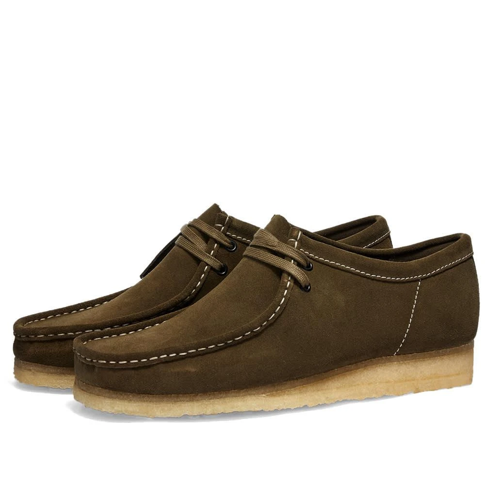 商品Clarks|Clarks Originals Wallabee Khaki Suede,价格¥1093,第1张图片