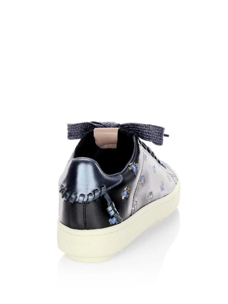 商品Coach|Prairie Leather & Shearling Low-Top Sneakers,价格¥751,第2张图片详细描述