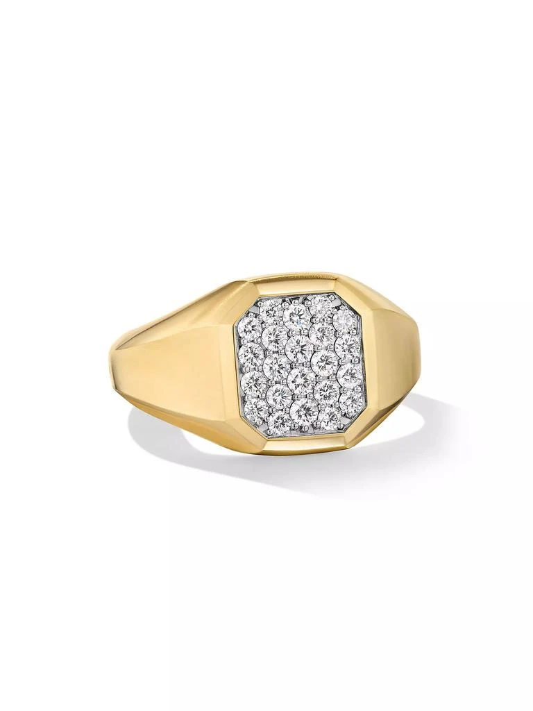 商品David Yurman|Streamline Signet Ring in 18K Yellow Gold,价格¥41861,第1张图片