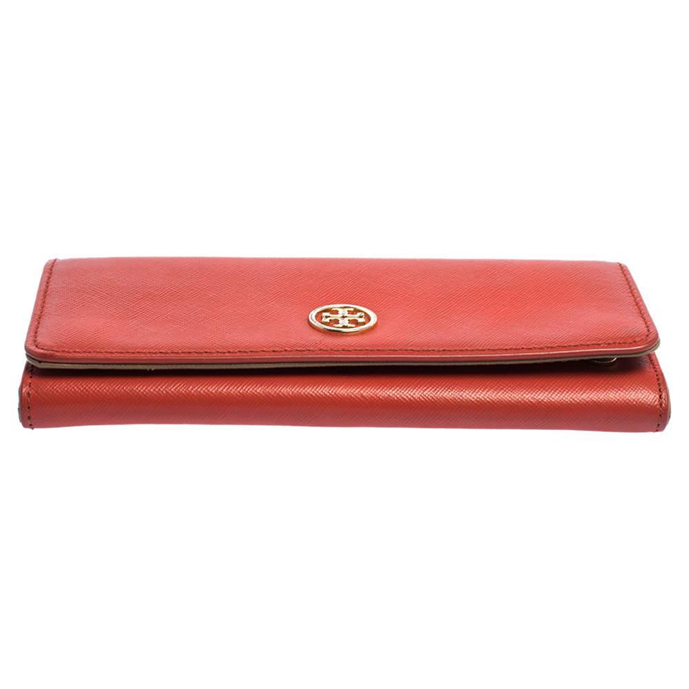 商品[二手商品] Tory Burch|Tory Burch Red Leather Robinson Flap Continental Wallet,价格¥735,第7张图片详细描述