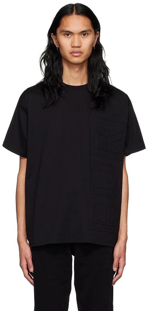商品Burberry|黑色棉质 T 恤,价格¥4930,第1张图片