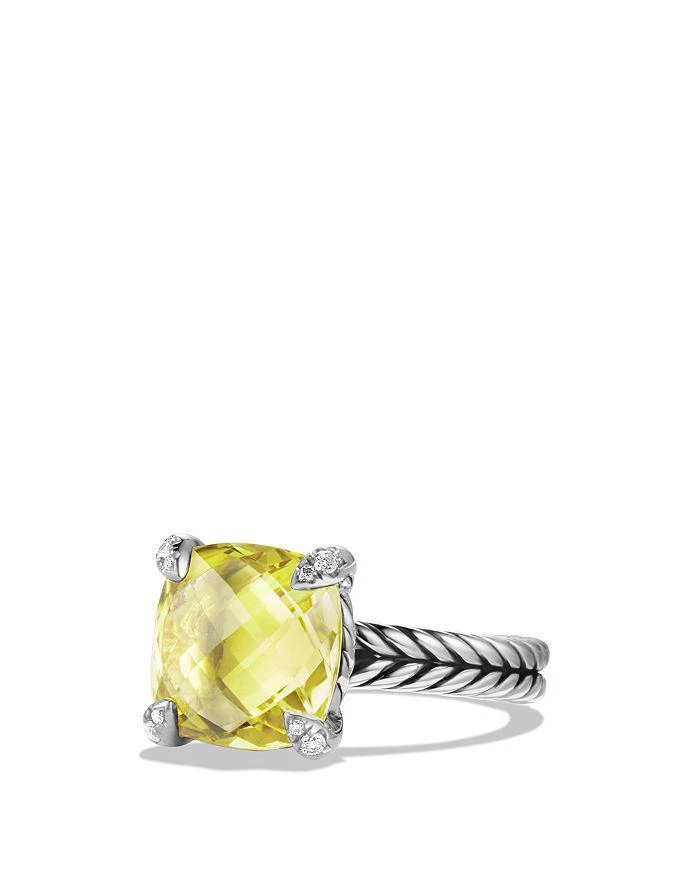 商品David Yurman|Sterling Silver Châtelaine Ring with Gemstones & Diamonds, 11mm,价格¥6915,第3张图片详细描述