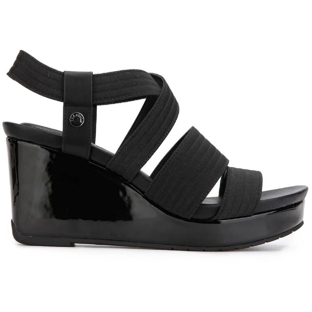商品Kenneth Cole|Kenneth Cole Reaction Womens Card Elastic Wedge Annkle Strap Platform Sandals,价格¥228,第1张图片