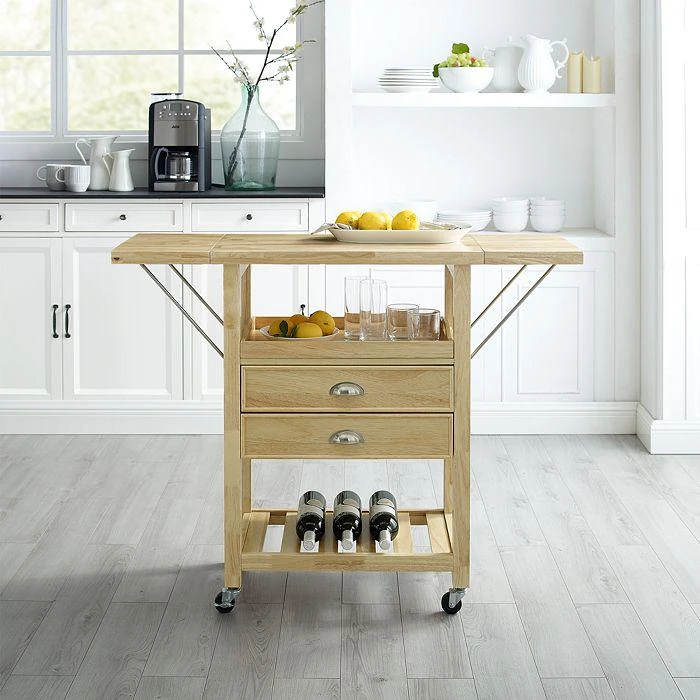 商品Sparrow & Wren|Bristol Double Drop Leaf Kitchen Cart,价格¥2277,第4张图片详细描述