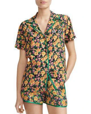 商品Maje|Cikael Piped Floral-Motif Shirt,价格¥590,第1张图片