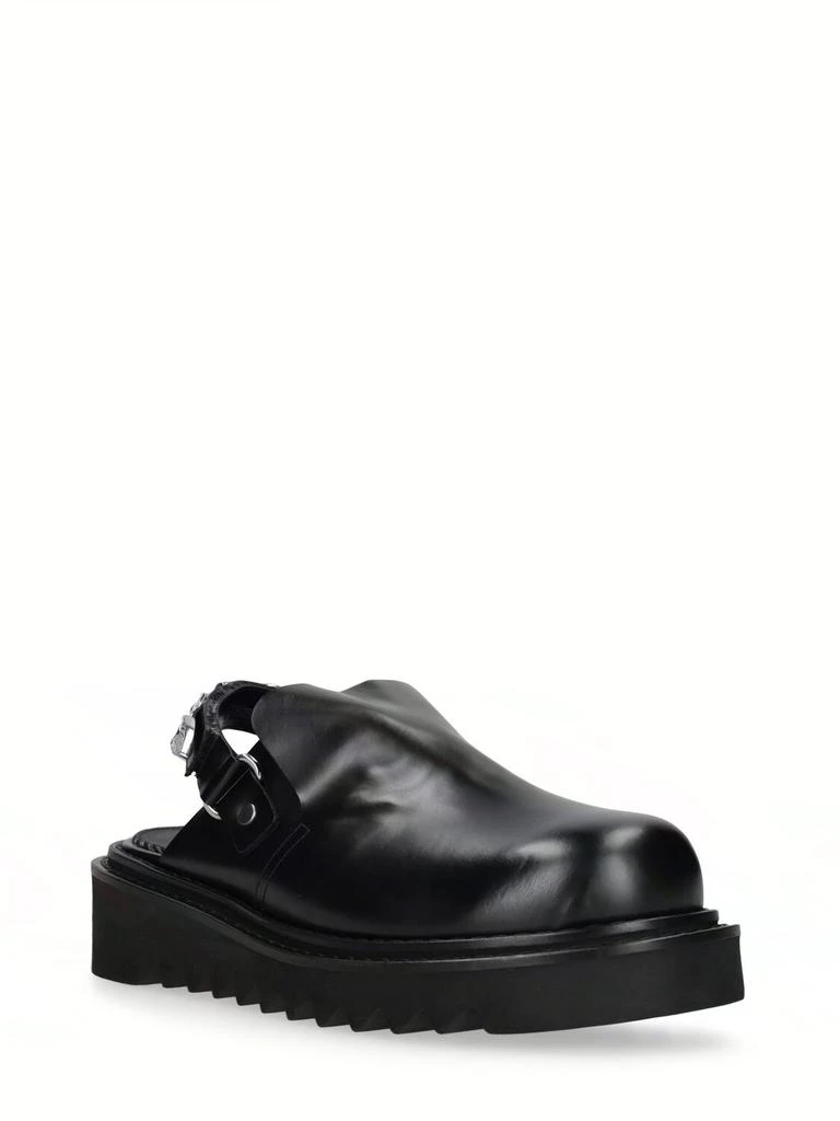 商品Toga Virilis|Black Leather Mules,价格¥4002,第2张图片详细描述