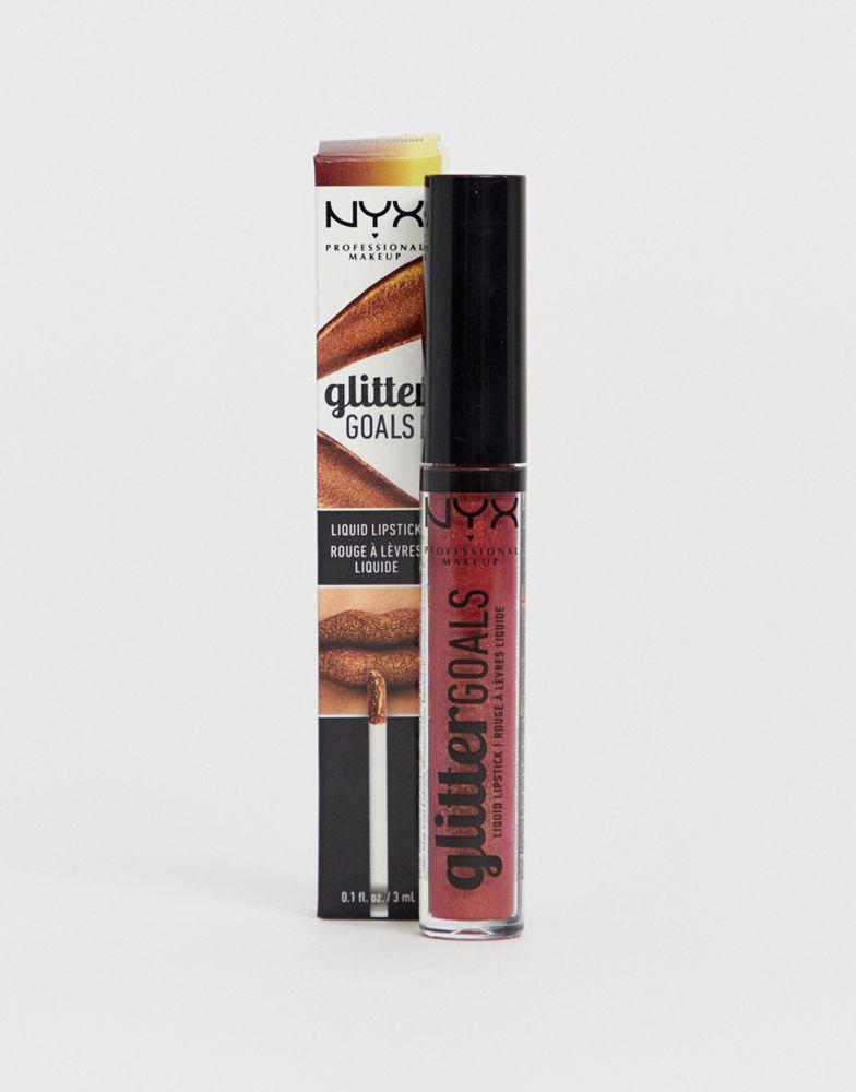 商品NYX Professional Makeup|NYX Professional Makeup Glitter Goals Liquid Lipstick - Crsytal Crush,价格¥70,第1张图片