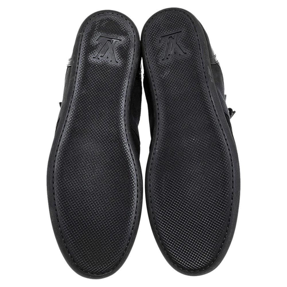 Louis Vuitton Black/Brown Suede And Monogram Canvas Move Up High Top Sneakers Size 39 商品