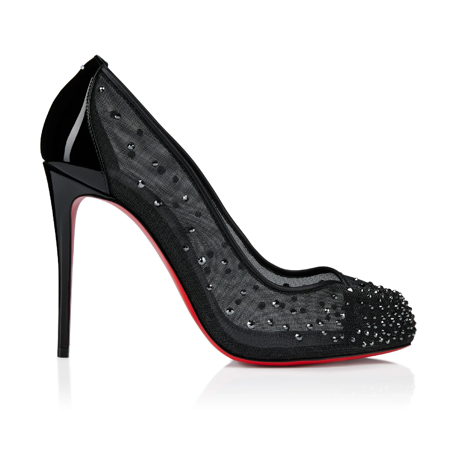 商品Christian Louboutin|【预售】 CL红底鞋 25春夏 女士 高跟鞋 Bridiela Una Strass 1250963b439,价格¥14274,第1张图片