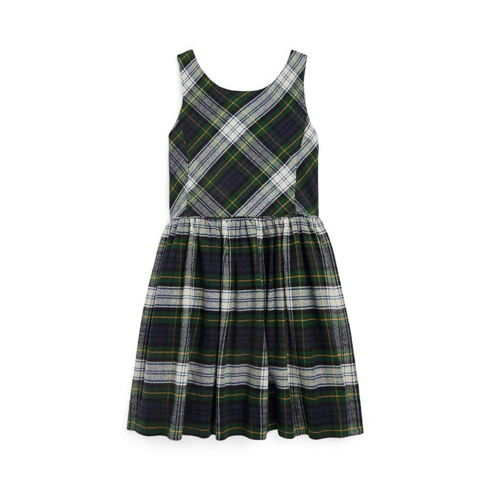 商品Ralph Lauren|Little Girls Plaid Twill Dress,价格¥552,第1张图片