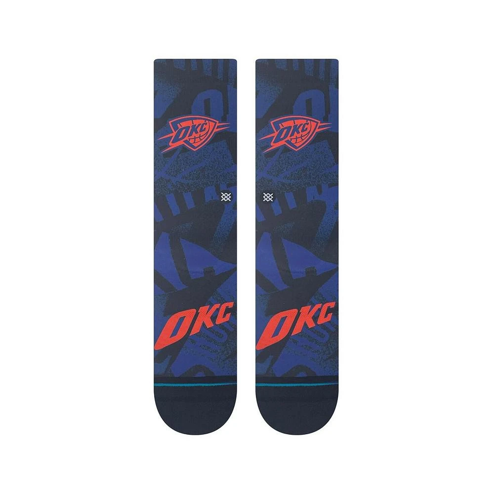 商品Stance|Men's and Women's Oklahoma City Thunder 2023/24 City Edition Crew Socks,价格¥148,第3张图片详细描述