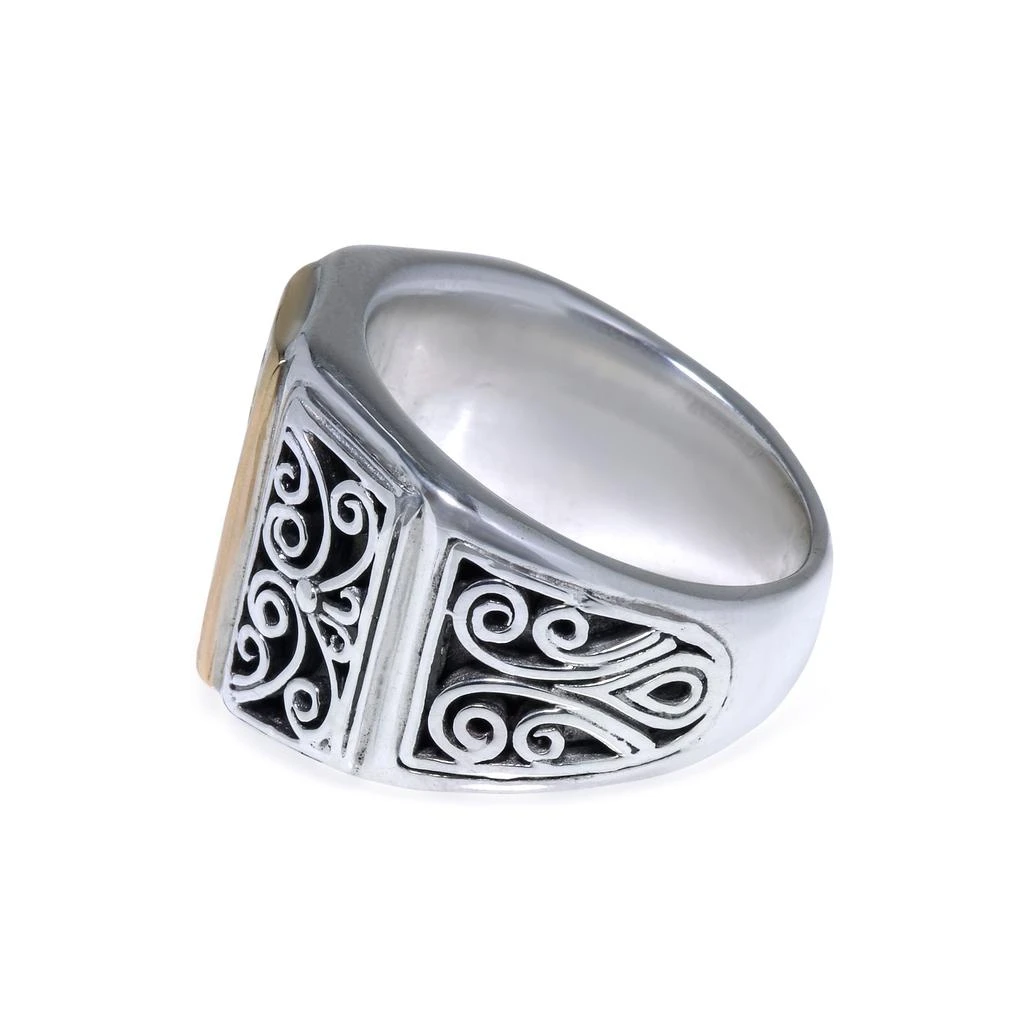 商品Konstantino|Konstantino Sterling Silver And 18K Yellow Gold Ring Sz 7 DKJ245-130,价格¥3348,第3张图片详细描述